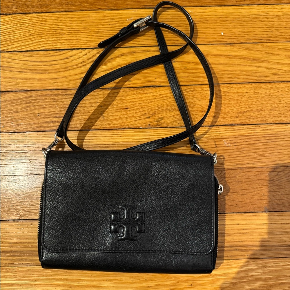 Tory Burch Black Leather Crossbody Bag